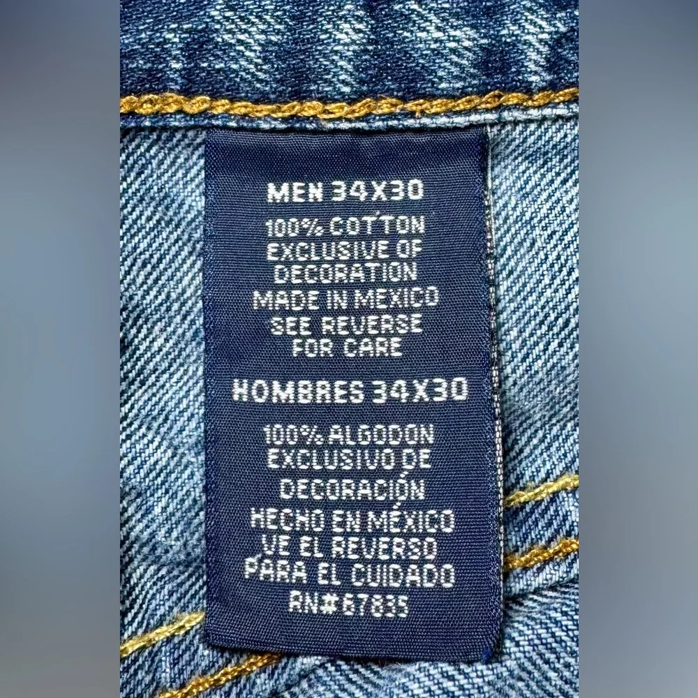 Nautica Classic Dark Blue Straight Jeans 34x30 #1316